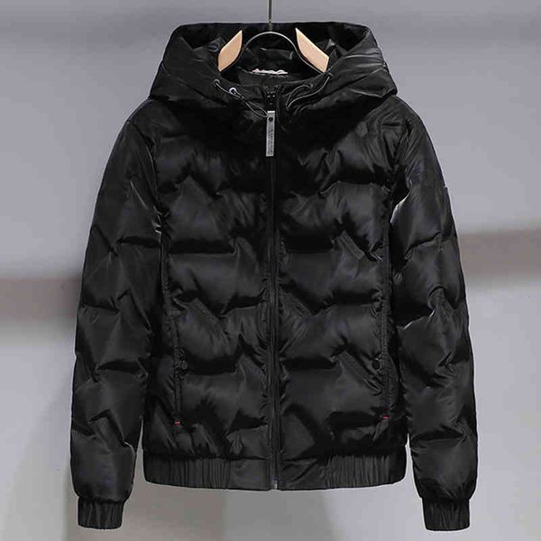 

fashion et hooded warm thicken white duck down black outerwear casual men winter coat, Black;white