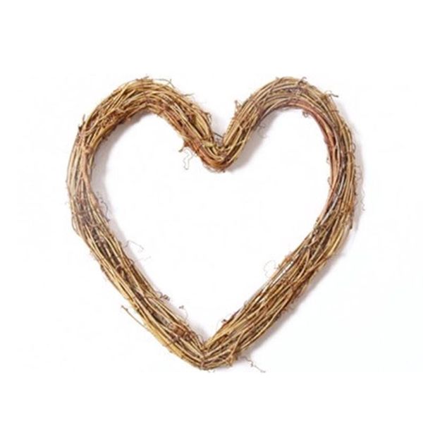 

decorative flowers & wreaths dried natural rattan weave brown grapevine wreath diy garland round wedding party home decor 15/20/25/30cm hfin