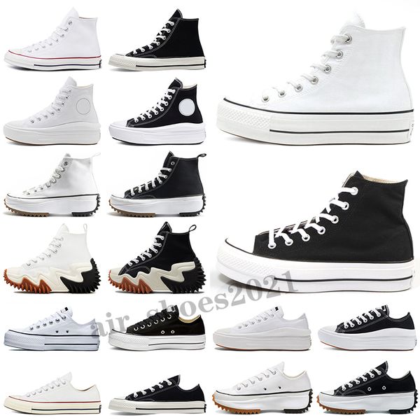 

canvas casual shoes platform high reconstructed slam jam triple black white low women sport sneakers 36-40, White;red