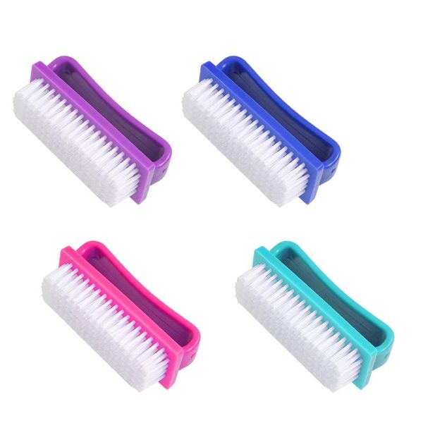 

nail brushes 4pcs fingernail dust cleaning cleaners (assorted color), Yellow