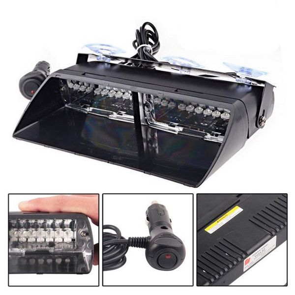 

emergency lights car led lamp 16led flash s2 sucker strobe warning light