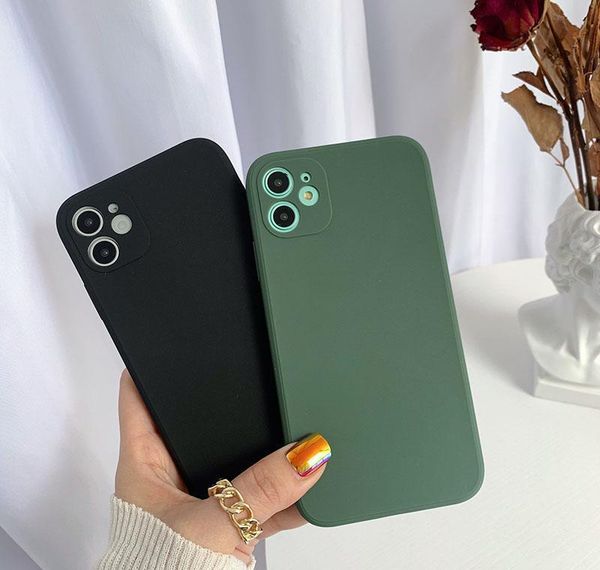 

tpu soft phone case for iphone 12 11 pro max xs xr se 2 multi color matte back cover for samsung s20 plus juftx krgc8
