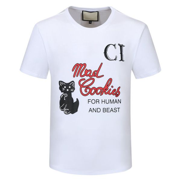 

2021 new designer t-shirts male t-shirt female fashion loose comfortable round collar shirt with short sleeves50, White;black