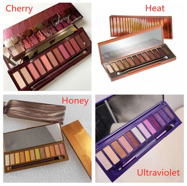 

classic makeup palette heat cherry ultraviolet honey 12colors eye shadow mix nude eyeshadow palette high quality