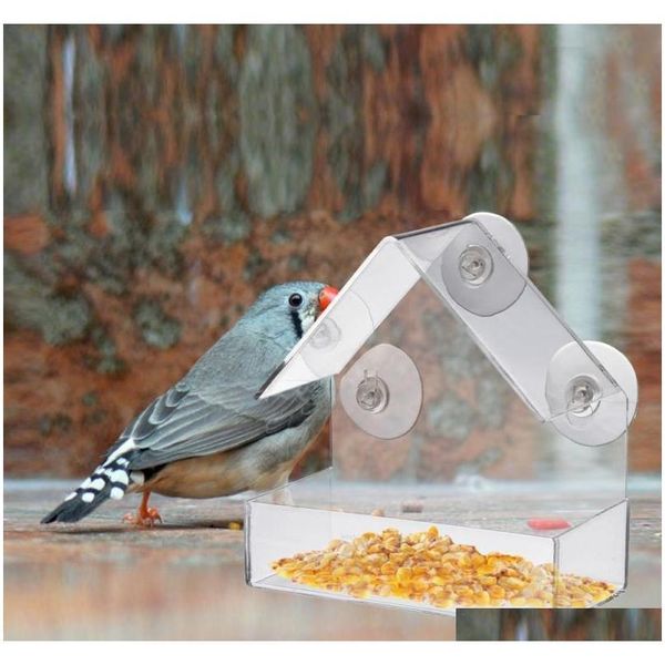 

new acrylic clear house window bird feeder birdhouse bir jllbvy yy_dhhome