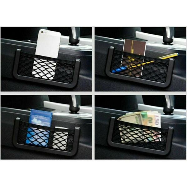 

car organizer parts storage net bags pocket universal black replaces side back
