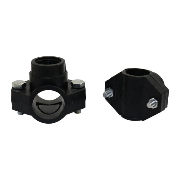 

watering equipments tube saddle clip agriculture irrigation pipe clamp greenhouse fitting dn32, dn25 brackets 20 set