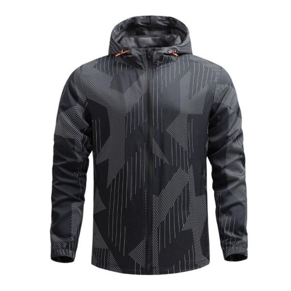 

men's jackets windbreakerjacket men autumn hooded waterproof windproof jacket male zipper sports coat striped travel clothing, Black;brown