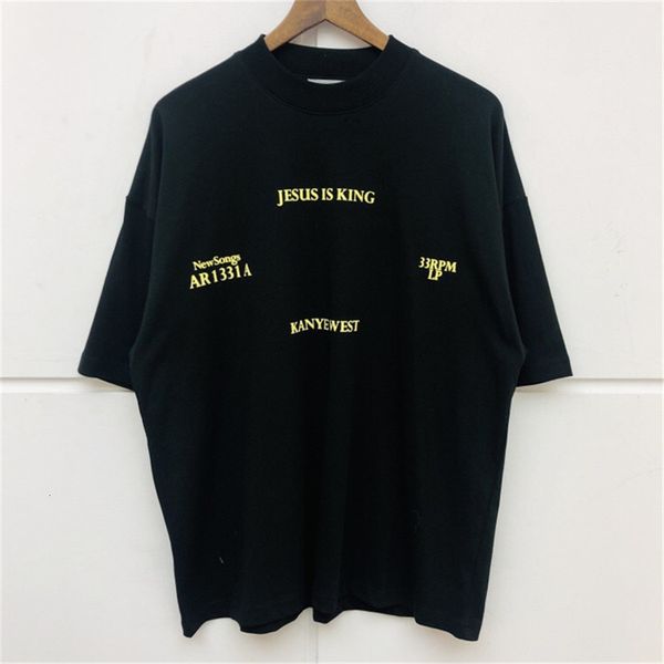 

2021 new camisa vero homem servio domingo rei jesus do oeste de kanye t 2hw0, White