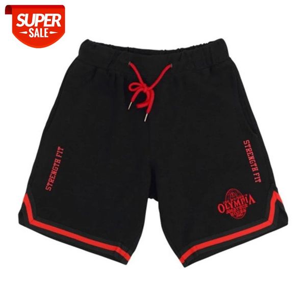 

2020 fashion mens sporting beaching shorts trousers cotton bodybuilding sweatpants fitness short jogger casual gyms men shorts #xb7p, Black