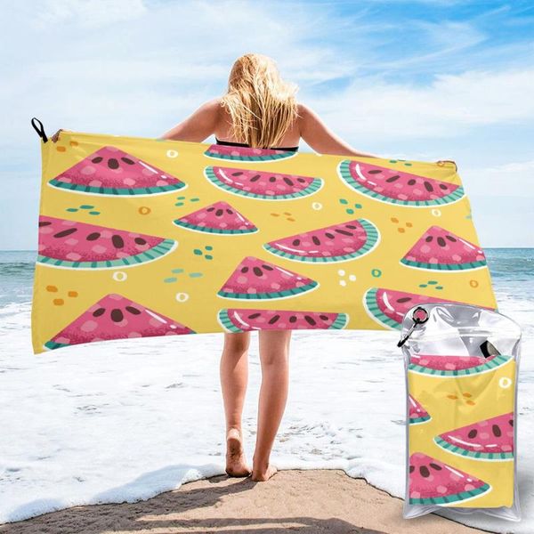 

towel quick drying pocket summer watermelon portable water absorbent no pilling sports bath