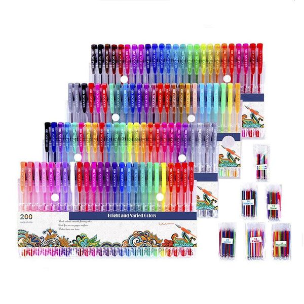 

gel pens 100pcs color pen metal pastel set neutral student office stationery
