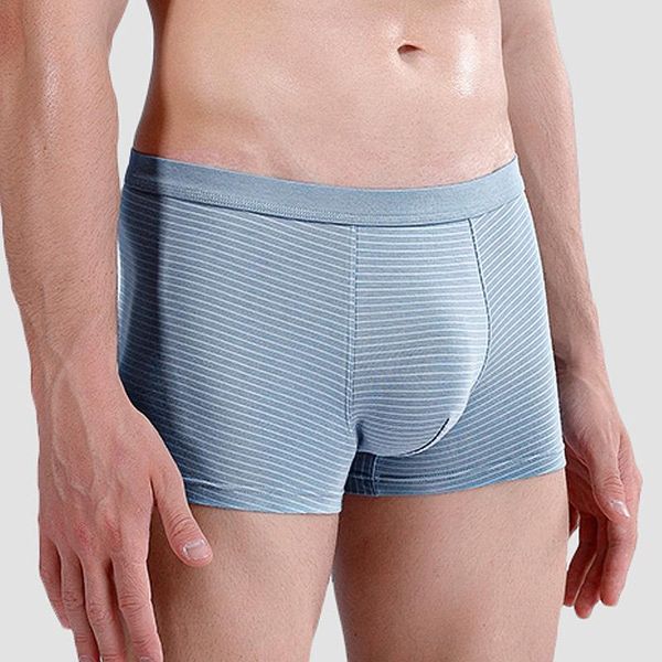 

underpants mens boxer shorts underwear sets soft breathable moda male panties fashion striped homme boxershorts couple men, Black;white