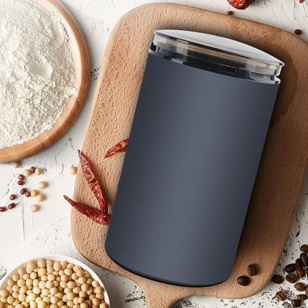 

manual coffee grinders portable stainless steel electric grinder with two blades and transparent visible lid household lad-sale