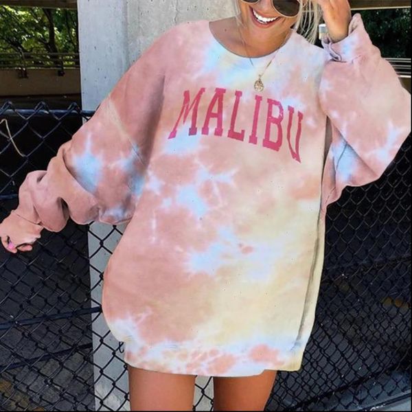 

casual autumn loose hooded sweatshirt winter fleece warm long sleeve pullover women tie dye pocket harajuku hoodies sudadera, Black