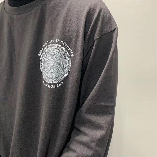 

20ss 2021 new long sleeve erd t shirt men women 1:1 quality hip-hop streetwear e.r.d t-shirt tees h8gy limv, White;black