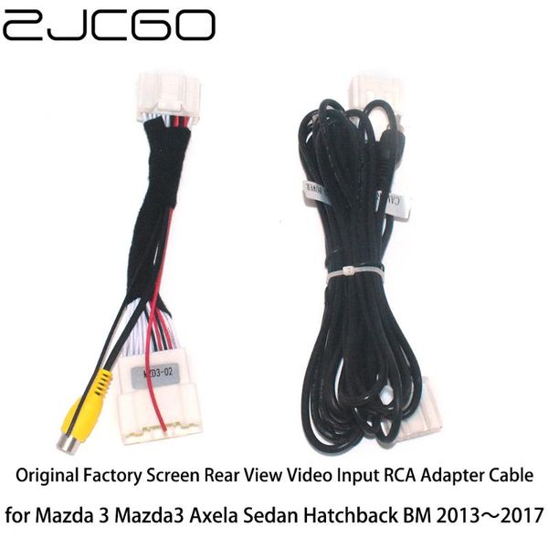 

other auto electronics 12 pin car rear view backup reverse camera adapter rca cable for 3 bm axela 2013~2021 original factory s