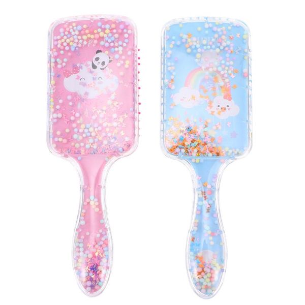 

hair brushes 2pcs abs combs kids cartoon portable (assorted color), Silver