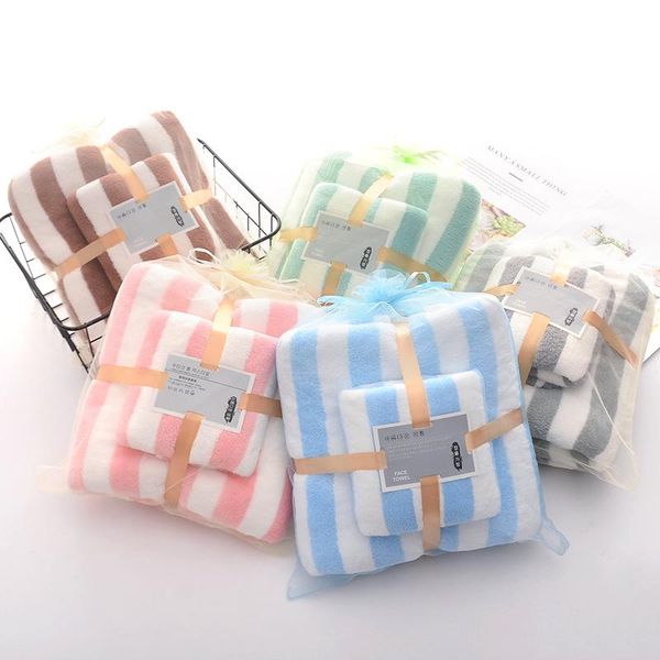 

towel high density coral velvet bath for men and women soft shower towels set bathroom accessories