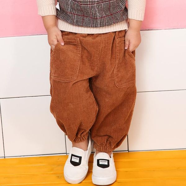 

trousers pants for girls thick warm kids corduroy children toddler girl clothes, Blue