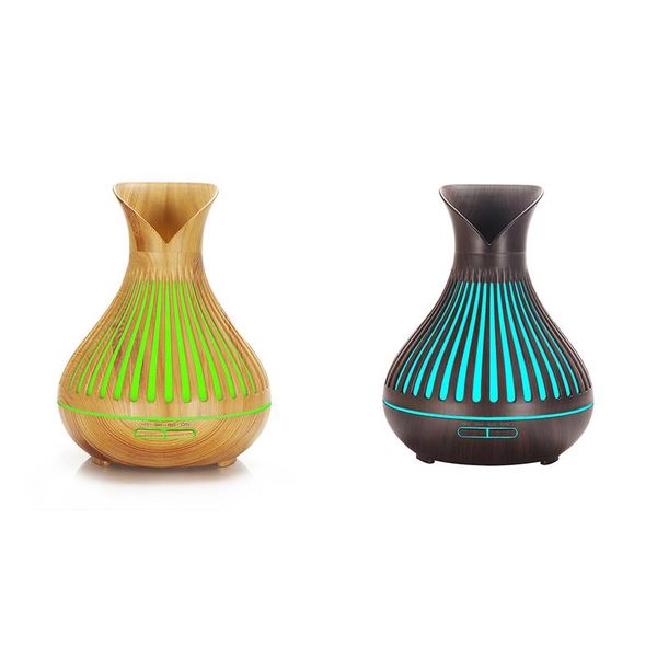 

fragrance lamps 500ml ultrasonic aroma humidifier essential oil diffuser air purifier mist maker led light 2021