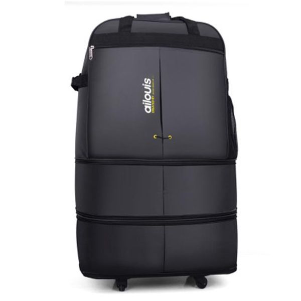 

suitcases 32"36" inch air carrier travel suitcase bag with wheels spinner portable nylon folding carry on luggage aircraft