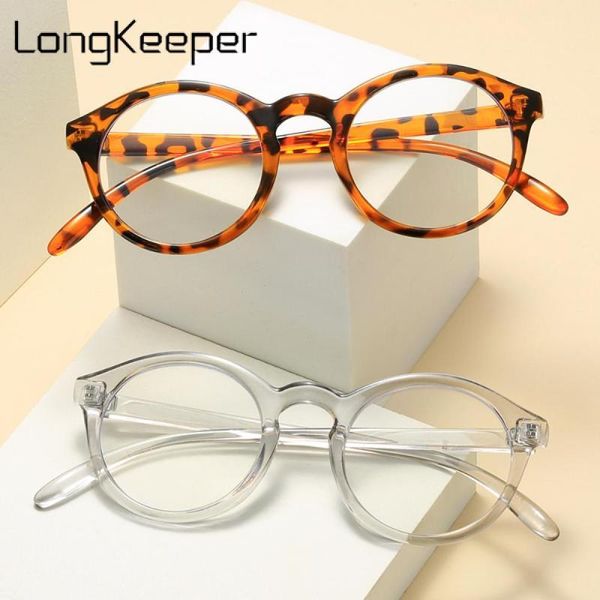 

sunglasses round anti blue light glasses women men vintage leopard computer optical eyeglasses fashion blocking eyewear, White;black
