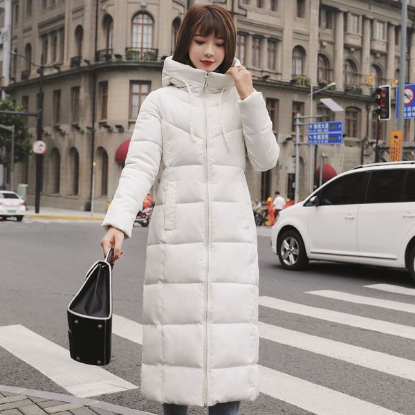 

2021 new hooded warm jacket women outwear winter jackets womens female snow wear coat long parka pp149 kty8, Black