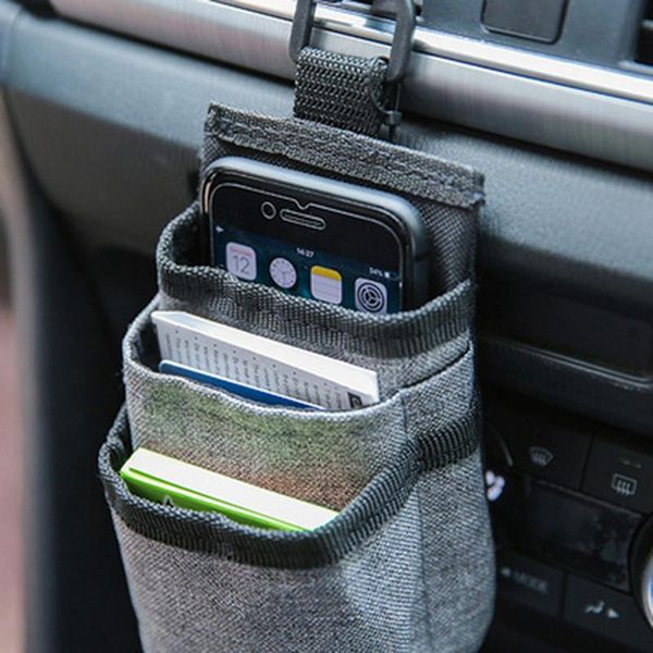 

car organizer air vent pocket storage container bags box mobile phone holder