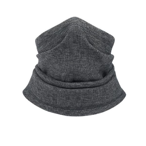 

cycling caps & masks winter imitation cashmere bandana mask tube scarf half cover sports for ski hiking outdoor accessories, Black