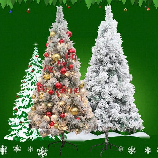

christmas decorations falling cedar needles flocking snow scene tree package with accessories 1.2-3 meters