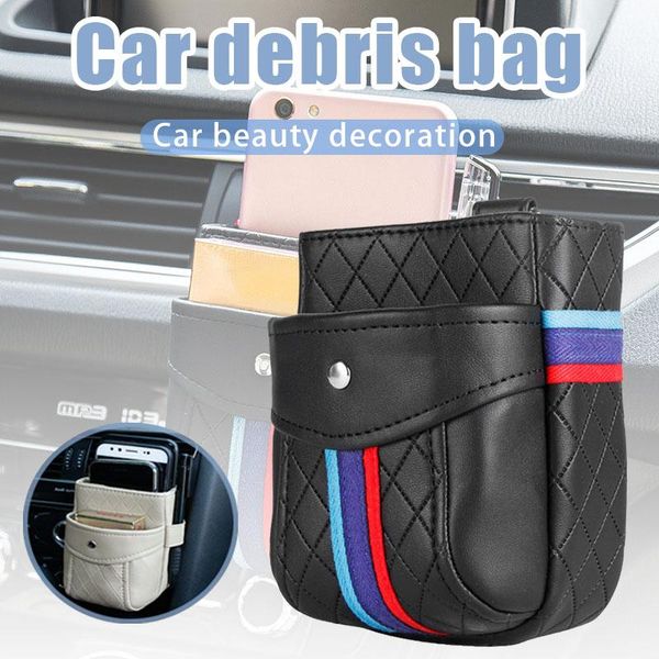 

car organizer multifunctional pocket automotive air vent mobile phone storage pouch small bag holder csl88