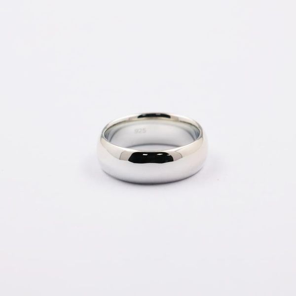 

cluster rings custom-engraved classic mens silver band ring, Golden;silver