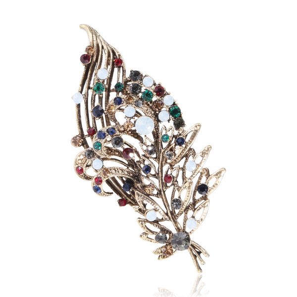 

factory fashion wholesale alloy color diamond brooch temperament coat collar pin accessories christmas