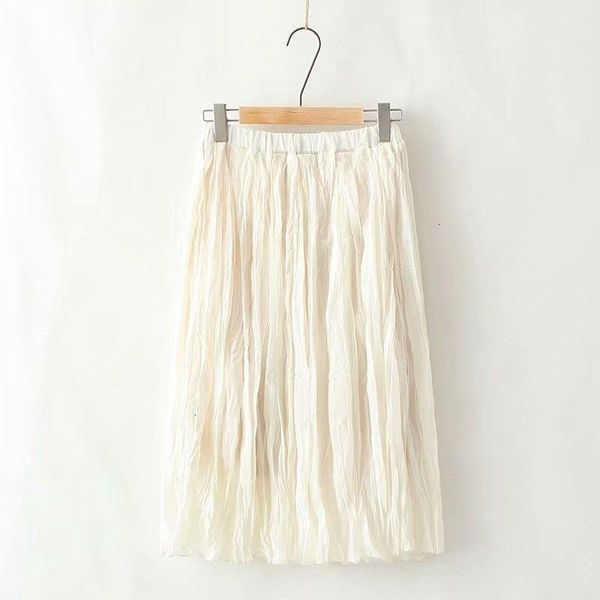 

skirts plus size xl -3xl women midi rok chiffon voted smoking, Black