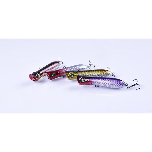 

new floating wobbler laser popper poper fishing lures hooks 8.4cm 12.5g floating surface crankbait abs plastic simu jllmak xmh_home