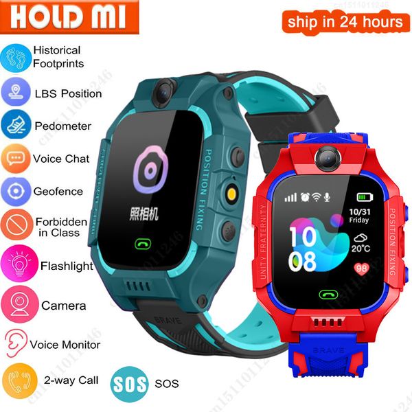 

smart watch kids baby watch lbs kids smart watch camera sos phone pk q02 q12 q15 smartwatch children giftsg, Slivery;brown