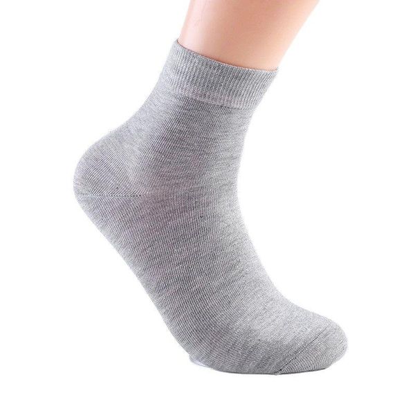 

men's socks long busines solid color medium tube absorbing and men odor proof, Black