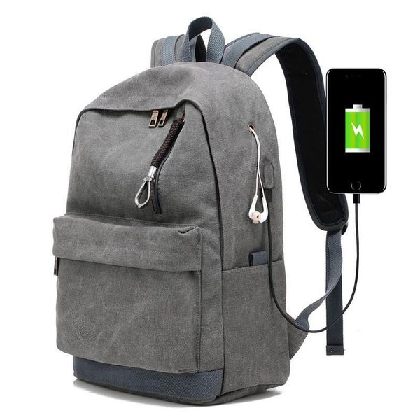 

backpack man rucksack schoolbag daypack man's lapbackpacks shoulder bags outdoor travel usb charging bag