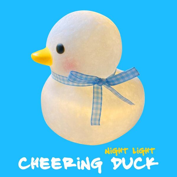

night lights cartoons creative ornaments kids room decoration duck star moon lamp led toys veilleuse enfant cut kawaii decor luz