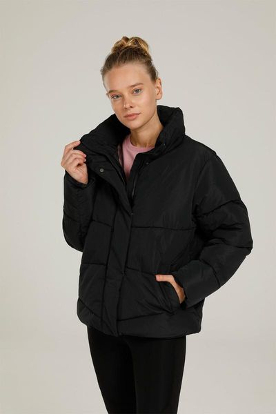 

women's jackets ct787 agata coat 1pr black women 's short, Black;brown