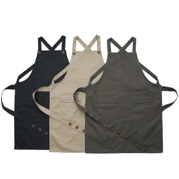 

stylist apron adjustable cobbler uniforms with pockets art smock aprons for women beauticians for workwear