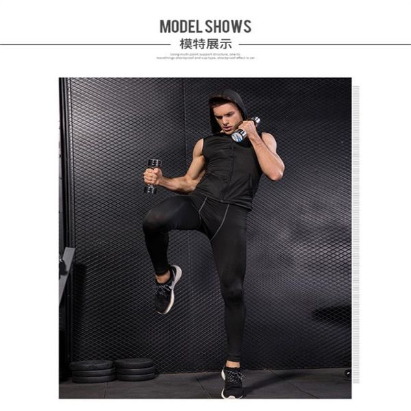 

sports designer hoodies mens summer color zipper fashion solid tshirts jackets style sleeveless apparel casual slim obmgi, Black
