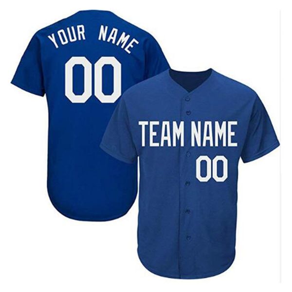 

men's custom baseball jersey personalized baseball jersey white black, Blue;black