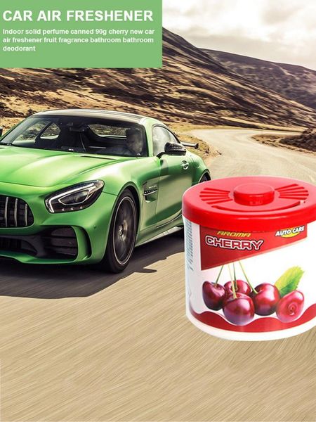 

car air freshener perfume indoor solid canned 90g cherry fruit fragrance bathroom deodorant