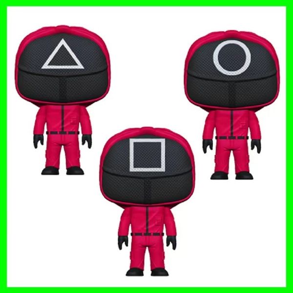 

squid game with 123 wooden boss resin handicrafts hand-made decoration home