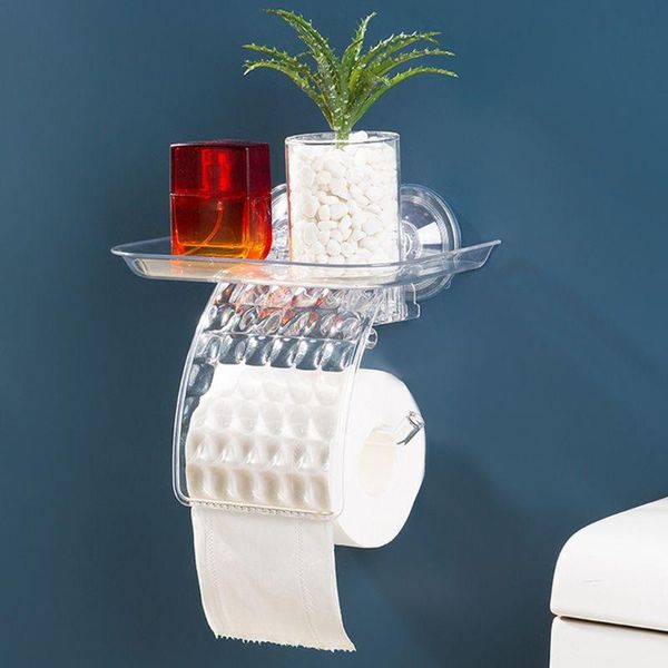 

toilet paper holders wall mounted suction cup tissue holder roll storage bathroom