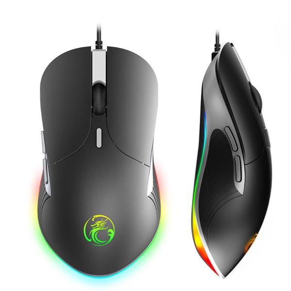 

mice wired computer mouse gaming ergonomic mause with cable 6400 dpi usb optical for lappc game