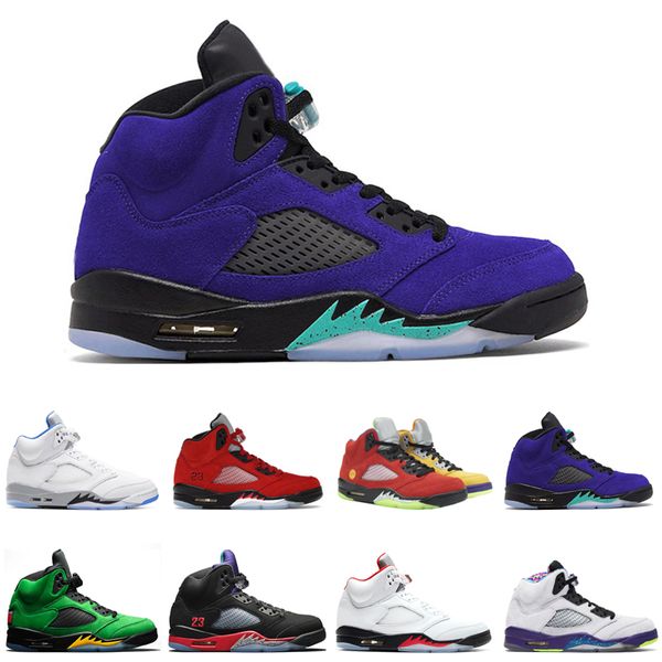 

r 5 basketball shoes jumpman 5s raging red blue bird hyper royal alternate grape oregon ducks michigan inspire mens trainers sport sneakers