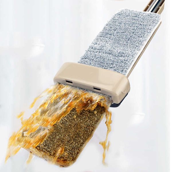 Lavaggio a mano Lazy Mop Cleaner Pulitore per la casa Magic Magic Sleetring Squeeze Disidratazione automatica 210805